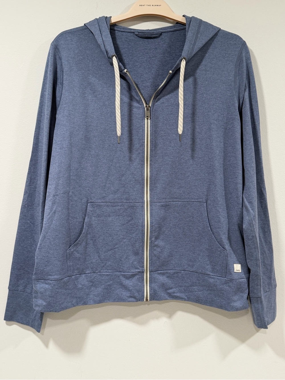 Vuori Women’s XL Halo Performance Full Zip Hoodie Blue Heather DreamKnit